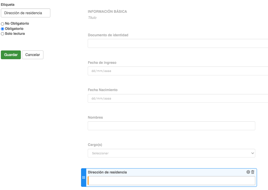 Formulario De Actualización De Datos De Los Colaboradores